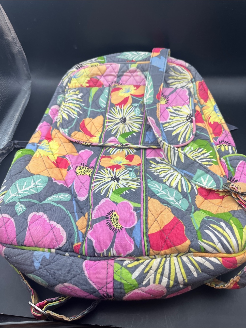Vera Bradley Large Backpack Bag Jazzy Bloom Quilted Floral - Multicolor